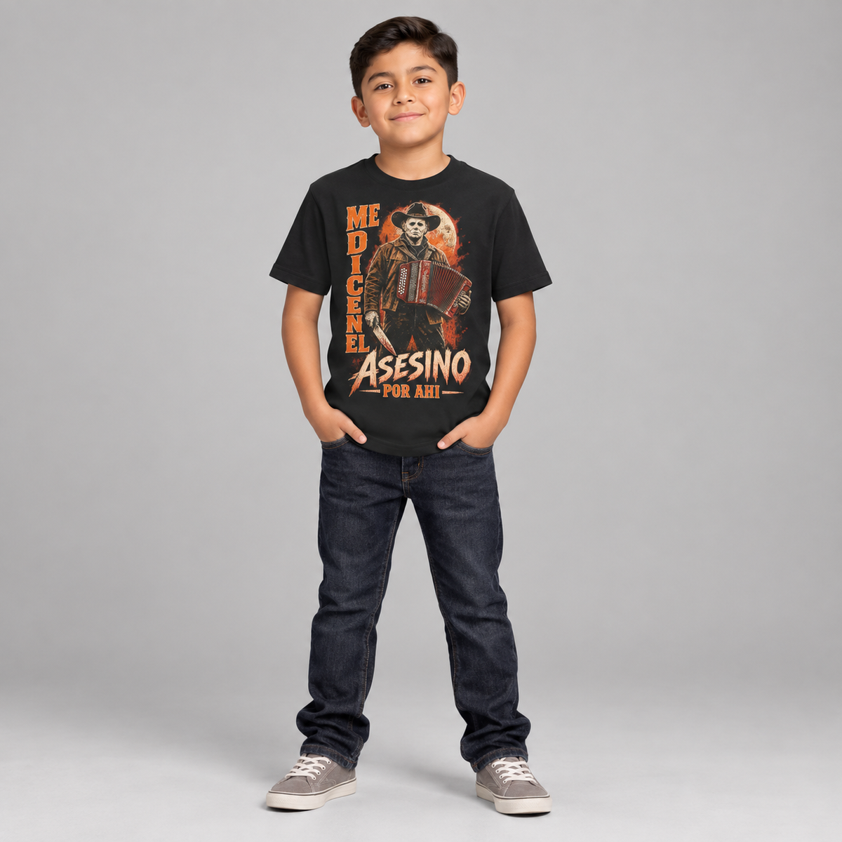 Me Dijeron El Asesino Por Ahi - Halloween T-Shirt