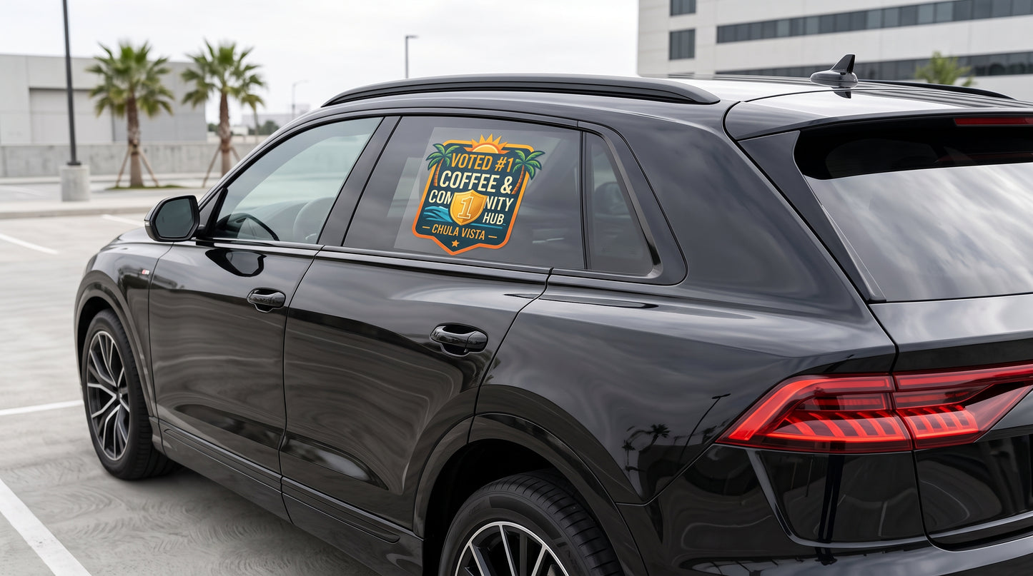 Custom Static Window Cling Printing | Full Color | No Adhesive