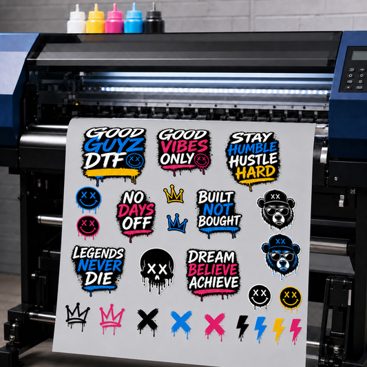 DTF (Direct to Film Transfer) GANG SHEETS 22" WIDE